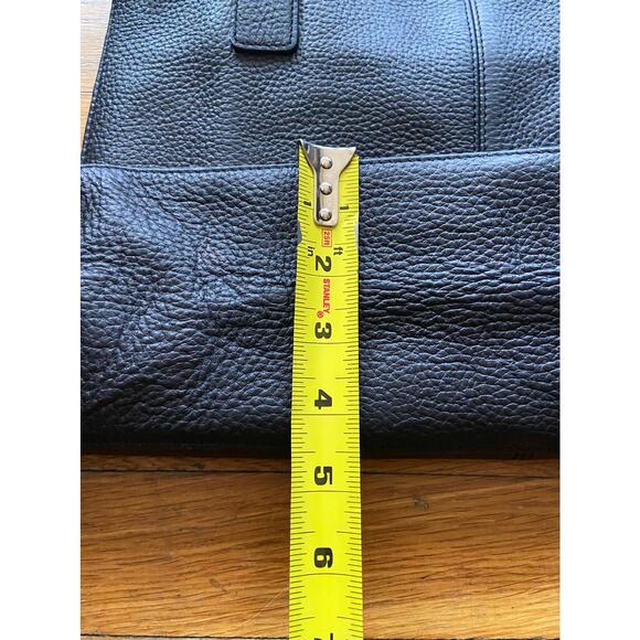 BANANA REPUBLIC Black Pebbled Leather Shoulder Bag (NWOT) - Picture 13 of 14